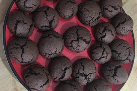 Cliquez pour zoomer ! Petits craquelés choco-menthe Thermomix par Titou40