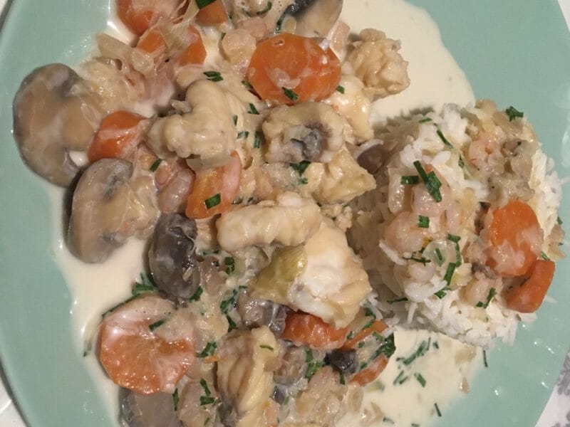 Cliquez pour zoomer ! Blanquette de lotte Thermomix par Titou40