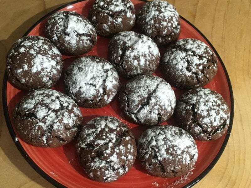 Cliquez pour zoomer ! Petits craquelés choco-menthe Thermomix par Titou40