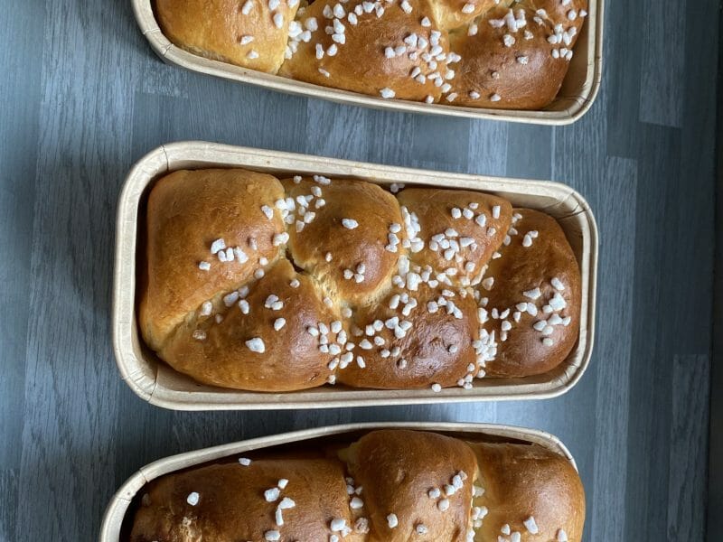 Cliquez pour zoomer ! Brioche tressée à la mie filante Thermomix par sonia_397