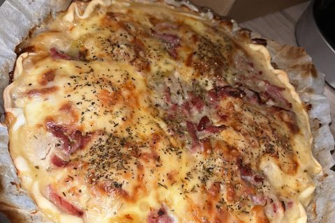 Cliquez pour zoomer ! Tarte aux pommes de terre et lardons Thermomix par elodie_1231