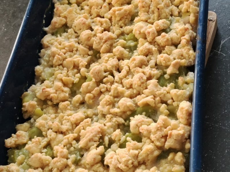 Cliquez pour zoomer ! Crumble poulet, courgettes et parmesan Thermomix par laura_1004
