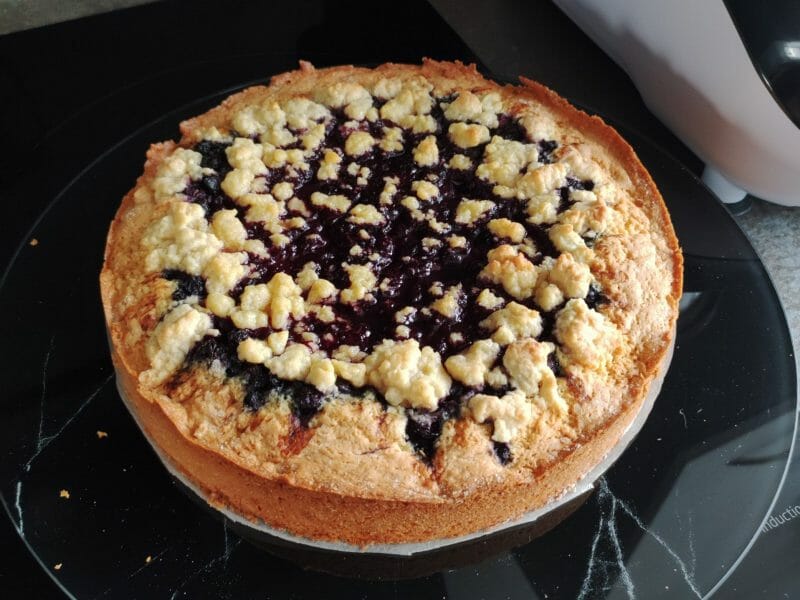 Cliquez pour zoomer ! Gâteau aux myrtilles façon crumble Thermomix par laura_1004