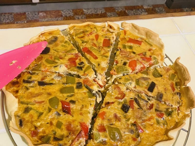 Cliquez pour zoomer ! Tarte salée aux légumes d’été Thermomix par laetitia_916