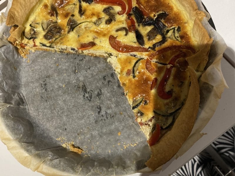 Cliquez pour zoomer ! Quiche poivrons et courgettes Thermomix par laetitia_916