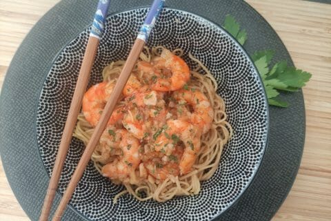 Cliquez pour zoomer ! Bo Bun de crevettes marinées Thermomix par emmanuelle_279