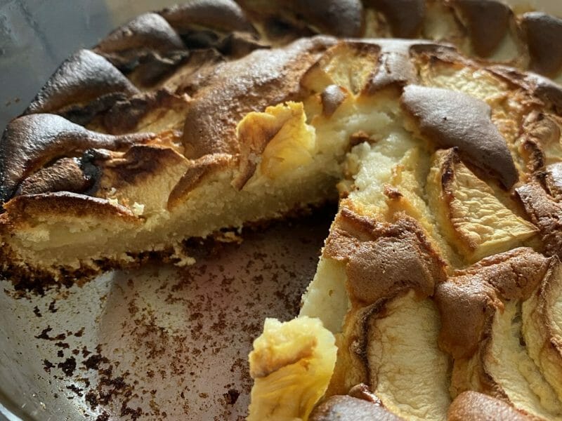 Cliquez pour zoomer ! Gâteau aux pommes et mascarpone Thermomix par Manu El