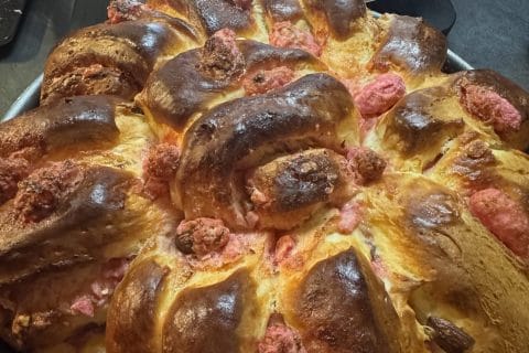 Cliquez pour zoomer ! Brioche aux pralines roses Thermomix par jessi-m