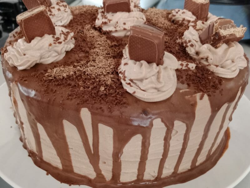 Cliquez pour zoomer ! Layer cake Kinder Bueno Thermomix par mellaucla