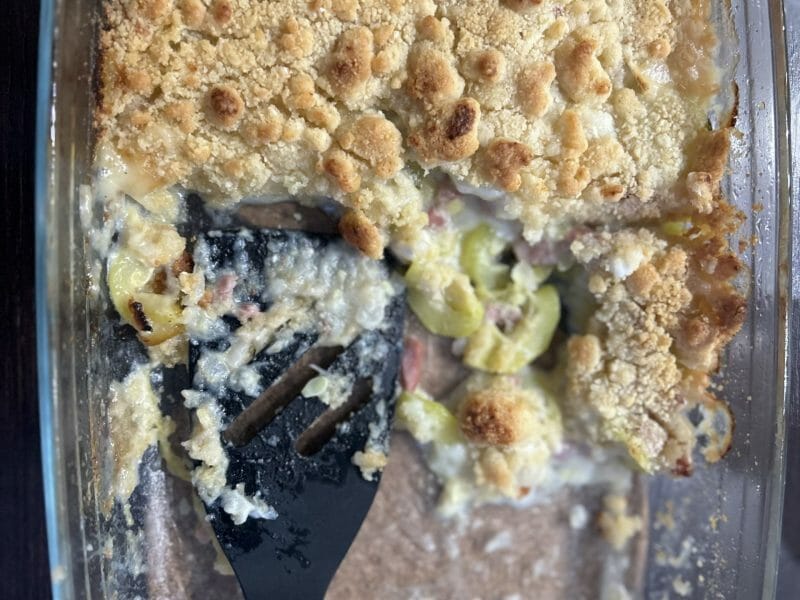 Cliquez pour zoomer ! Crumble courgettes, chèvre et lardons Thermomix par mariioon_2