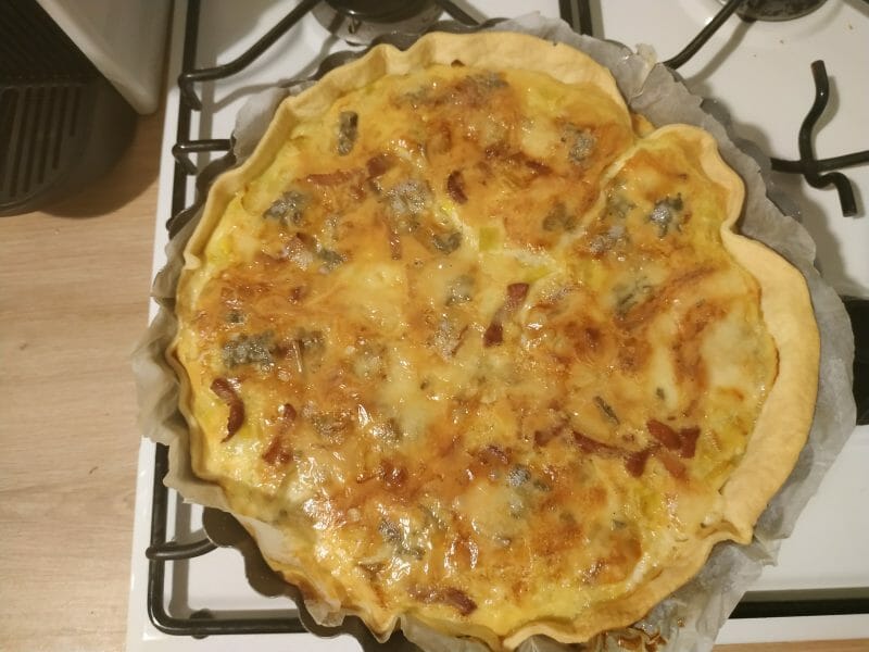 Cliquez pour zoomer ! Tarte aux poireaux et gorgonzola Thermomix par A-Lise G