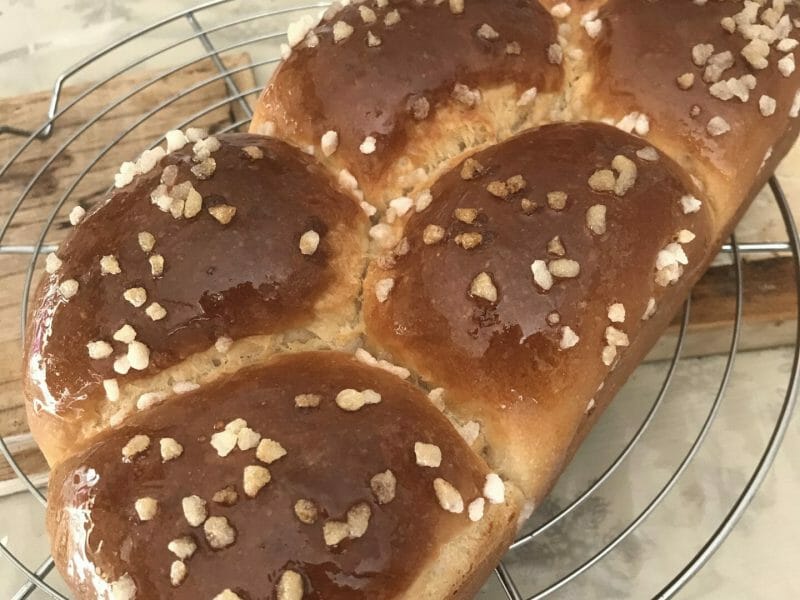 Cliquez pour zoomer ! Brioche sans beurre, sans oeufs Thermomix par Valivalou