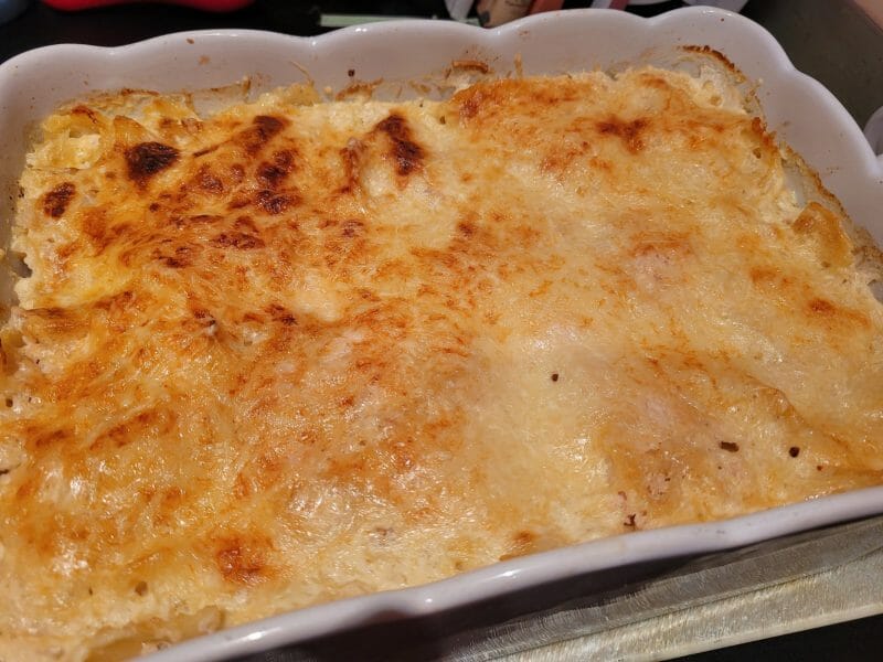 Cliquez pour zoomer ! Gratin de fusilli au jambon Thermomix par Titivick