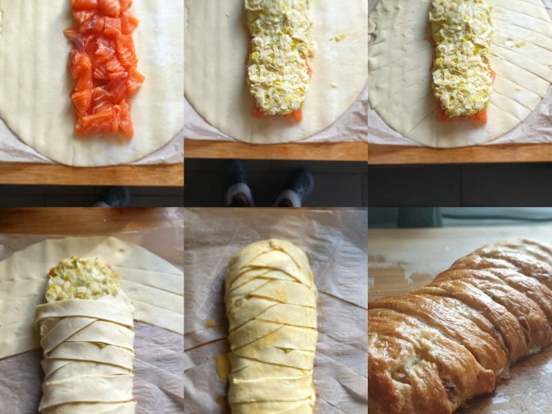 Cliquez pour zoomer ! Feuilleté saumon et poireaux Thermomix par Ange demon