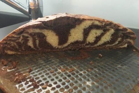 Cliquez pour zoomer ! Gâteau zébré Thermomix par caille71