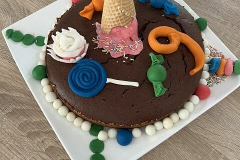 Cliquez pour zoomer ! Gâteau au yaourt et chocolat Thermomix par AROUGEMONT