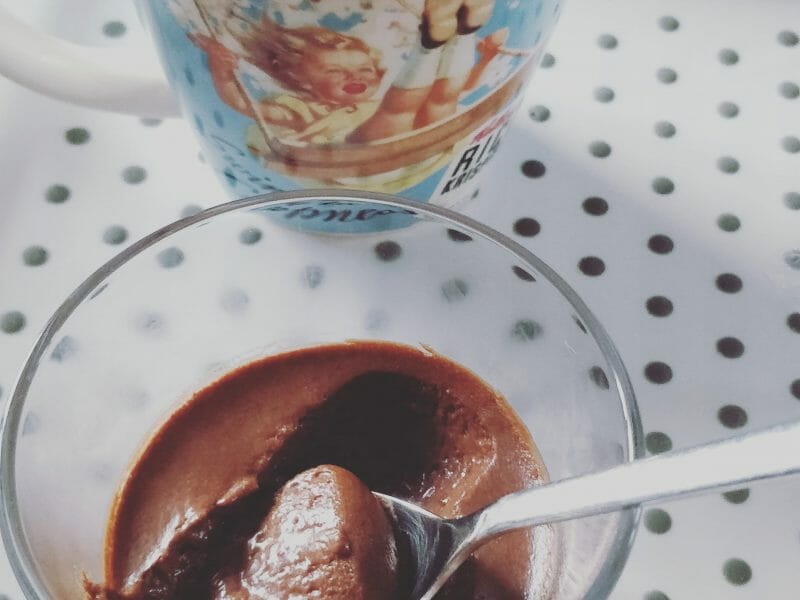 Cliquez pour zoomer ! Mousse au chocolat au jus de pois chiche Thermomix par Debiloute76