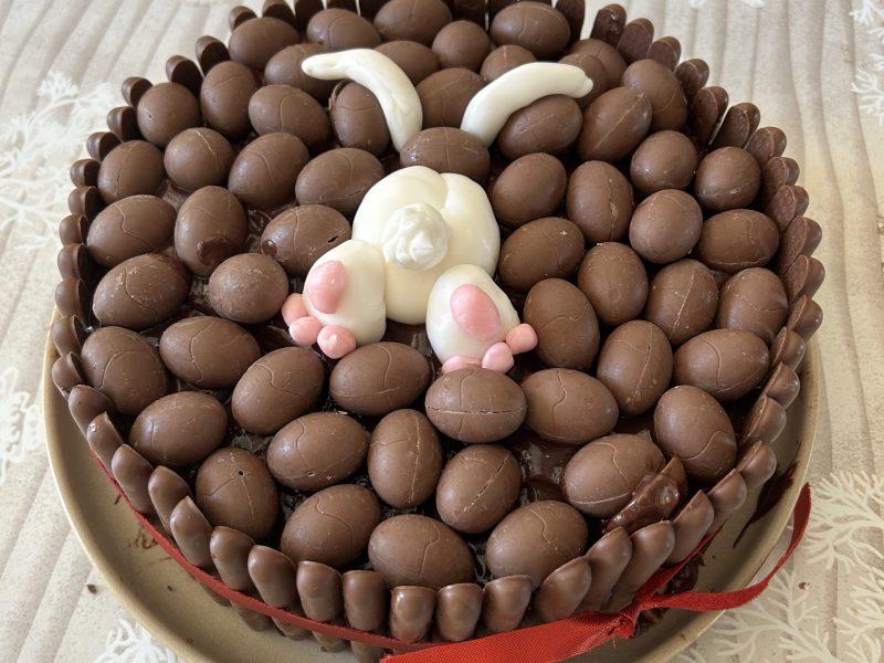 Cliquez pour zoomer ! Gâteau lapin de Pâques Thermomix par dombar