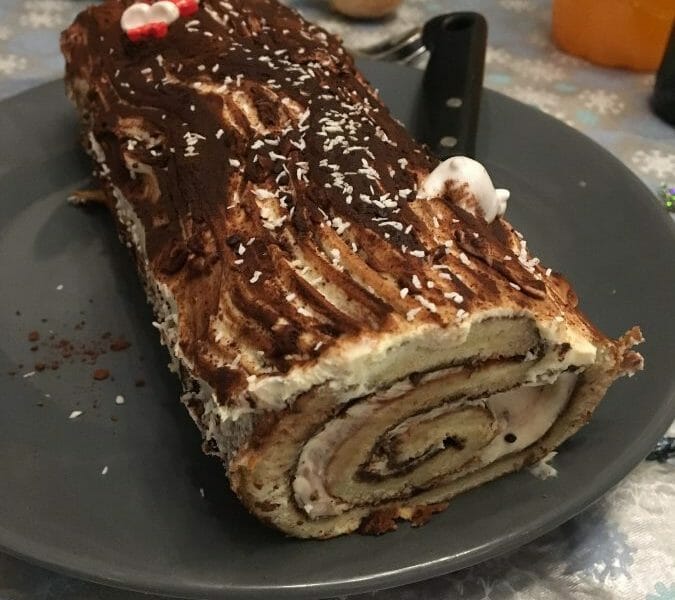 Cliquez pour zoomer ! Bûche Tiramisu Thermomix par K-ro
