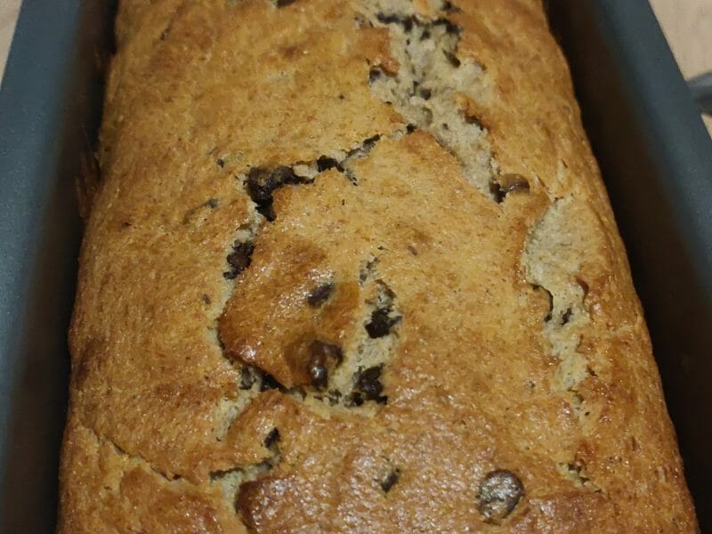 Cliquez pour zoomer ! Cake banane et pépites de chocolat Thermomix par tiffany_121