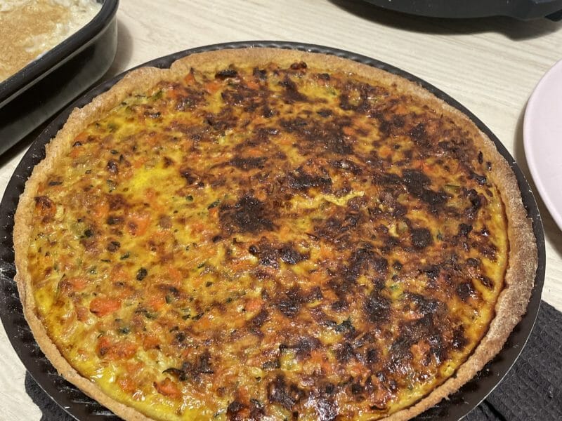 Cliquez pour zoomer ! Tarte courgettes et carottes Thermomix par nina_93