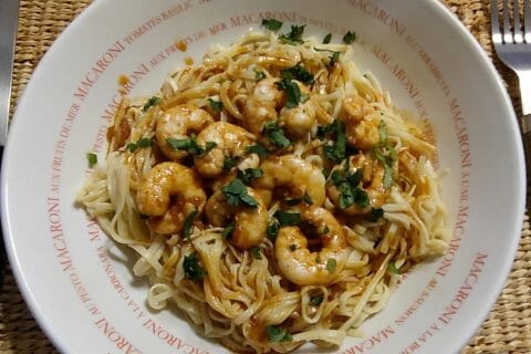 Cliquez pour zoomer ! Bo Bun de crevettes marinées Thermomix par fab1o974