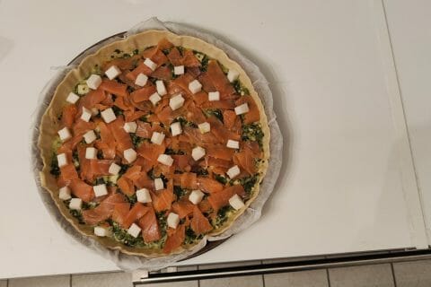 Cliquez pour zoomer ! Tarte épinards, saumon et chèvre Thermomix par fab1o974