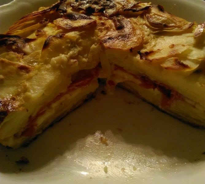 Cliquez pour zoomer ! Gâteau invisible raclette Thermomix par SophGil