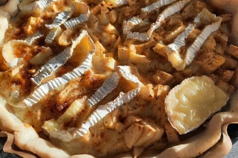 Cliquez pour zoomer ! Tarte au camembert, pommes et lardons Thermomix par titenanou