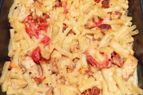 Cliquez pour zoomer ! Gratin de macaroni poivrons et chorizo Thermomix par prisca7