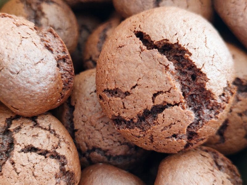 Cliquez pour zoomer ! Petits craquelés choco-menthe Thermomix par choupette93230