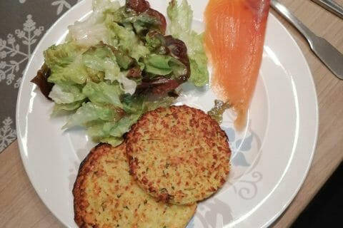 Cliquez pour zoomer ! Galettes de pommes de terre au four au Thermomix
