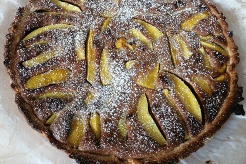 Cliquez pour zoomer ! Tarte aux pêches jaunes et pistache au Thermomix