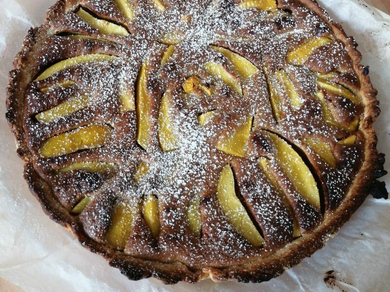 Tarte Aux Peches Jaunes Et Pistache Au Thermomix Cookomix