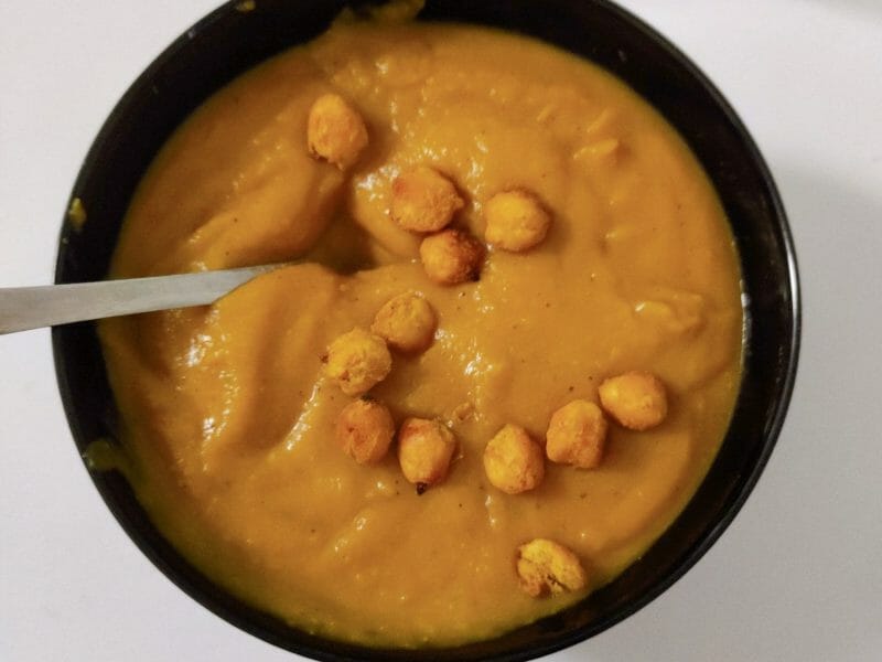Velouté de patate douce au lait de coco au Thermomix - Cookomix