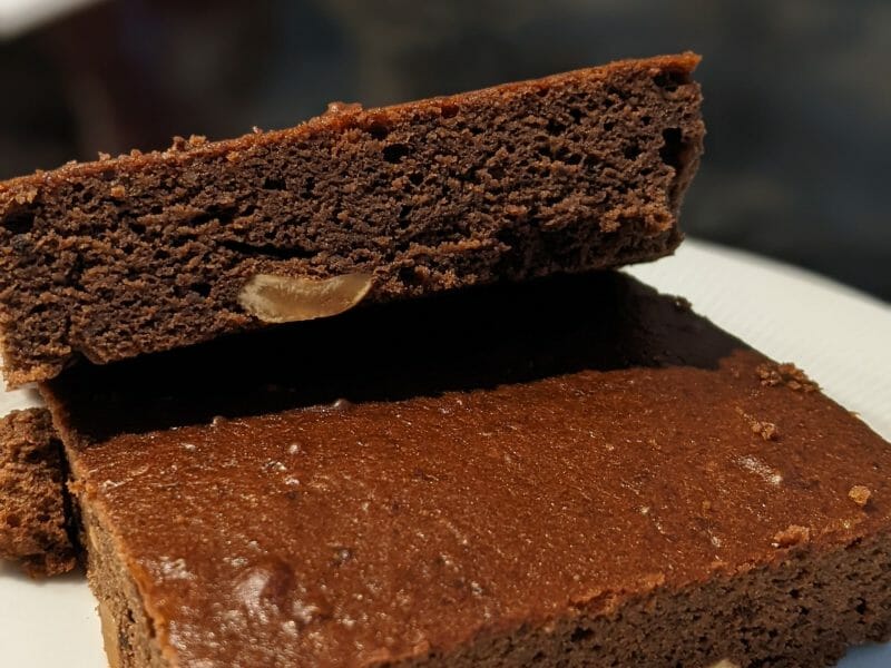 Cliquez pour zoomer ! Brownie magique aux haricots rouges Thermomix par noemie0809