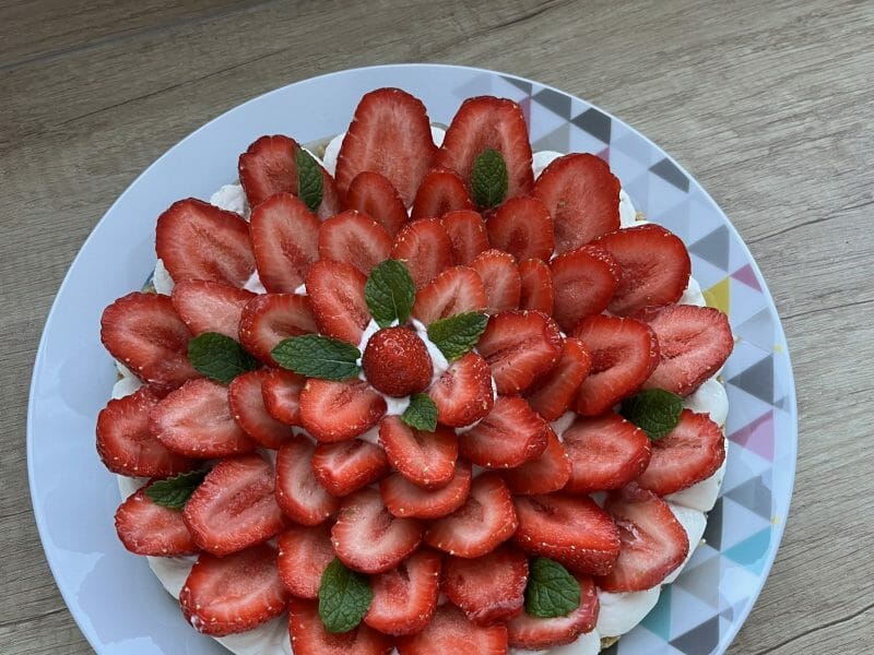 Cliquez pour zoomer ! Tarte aux fraises sans cuisson Thermomix par cecile_481