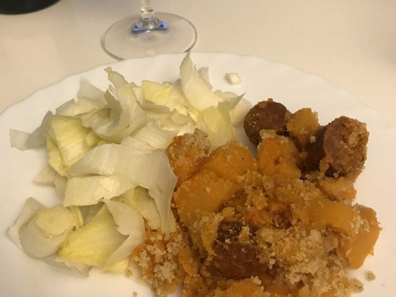 Cliquez pour zoomer ! Crumble de butternut au chorizo Thermomix par cam_peach