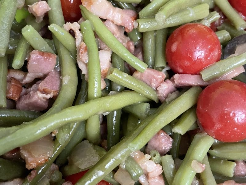 Cliquez pour zoomer ! Salade de haricots verts et tomates cerises Thermomix par cam_peach