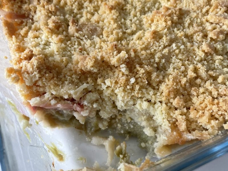 Cliquez pour zoomer ! Crumble à la rhubarbe Thermomix par cam_peach
