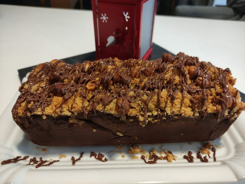 Cliquez pour zoomer ! Crumb cake poires et chocolat Thermomix par Kris Tel 49