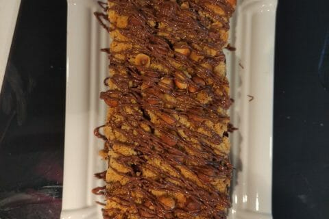 Cliquez pour zoomer ! Crumb cake poires et chocolat Thermomix par Kris Tel 49