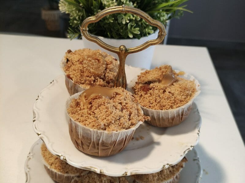 Cliquez pour zoomer ! Muffins aux pommes façon crumble Thermomix par Kris Tel 49