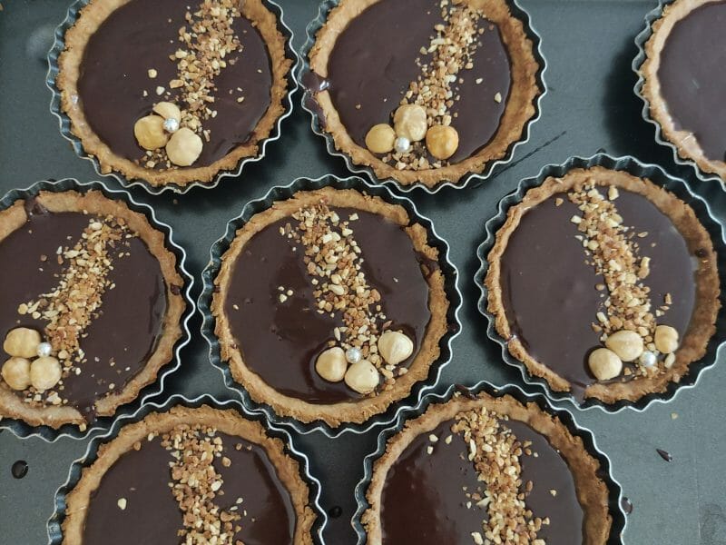 Cliquez pour zoomer ! Tartelettes chocolat et caramel beurre salé Thermomix par Kris Tel 49