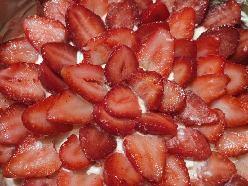 Cliquez pour zoomer ! Tarte aux fraises sans cuisson Thermomix par claire89110
