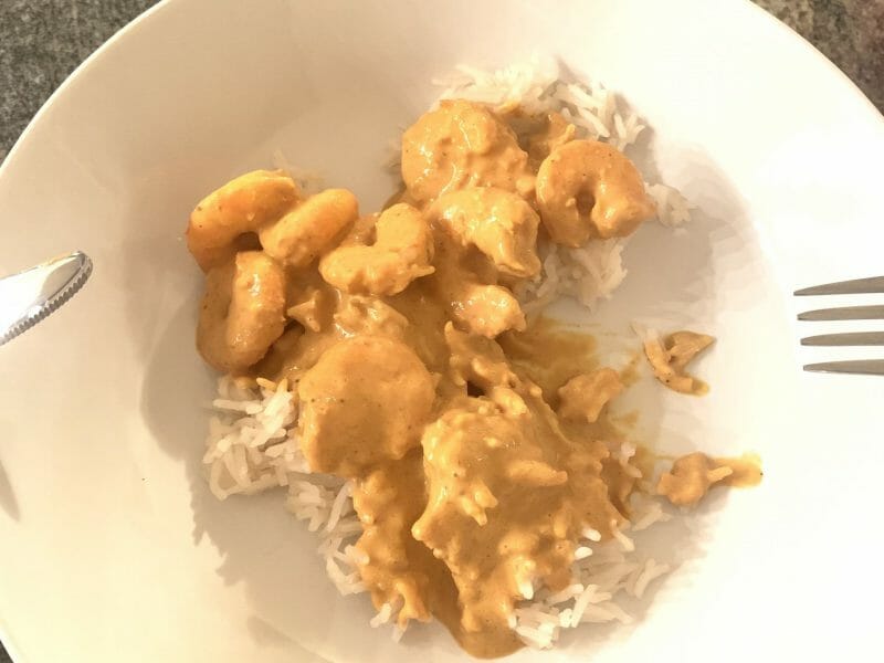Cliquez pour zoomer ! Curry de crevettes au lait de coco Thermomix par chachabassegoulaine