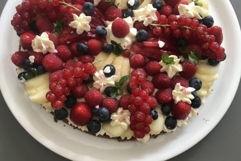 Cliquez pour zoomer ! Tarte aux fraises sans cuisson Thermomix par lysiane_9