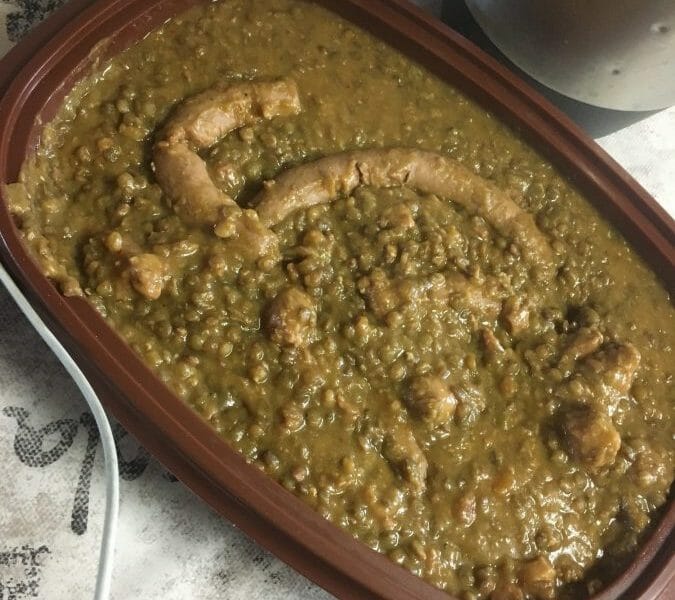 Cliquez pour zoomer ! Lentilles et ses saucisses Thermomix par Tarasboulbaz