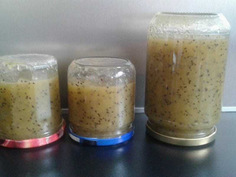 Cliquez pour zoomer ! Confiture de kiwis aux pommes Thermomix par Melinagir