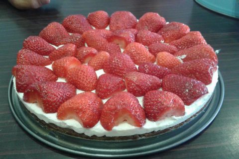 Cliquez pour zoomer ! Tarte aux fraises sans cuisson Thermomix par Melinagir